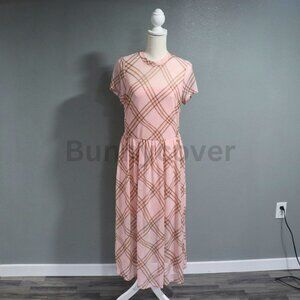 Pink Sheer Maxi Dress